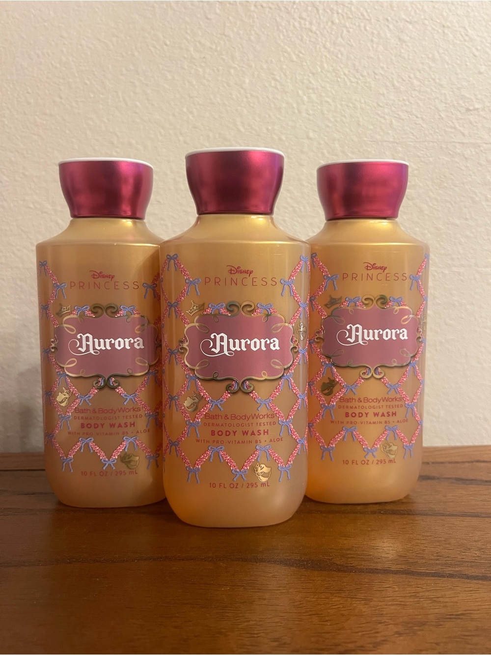 Bath & Body Works Disney Princess Aurora Body Wash, Set of 3, New